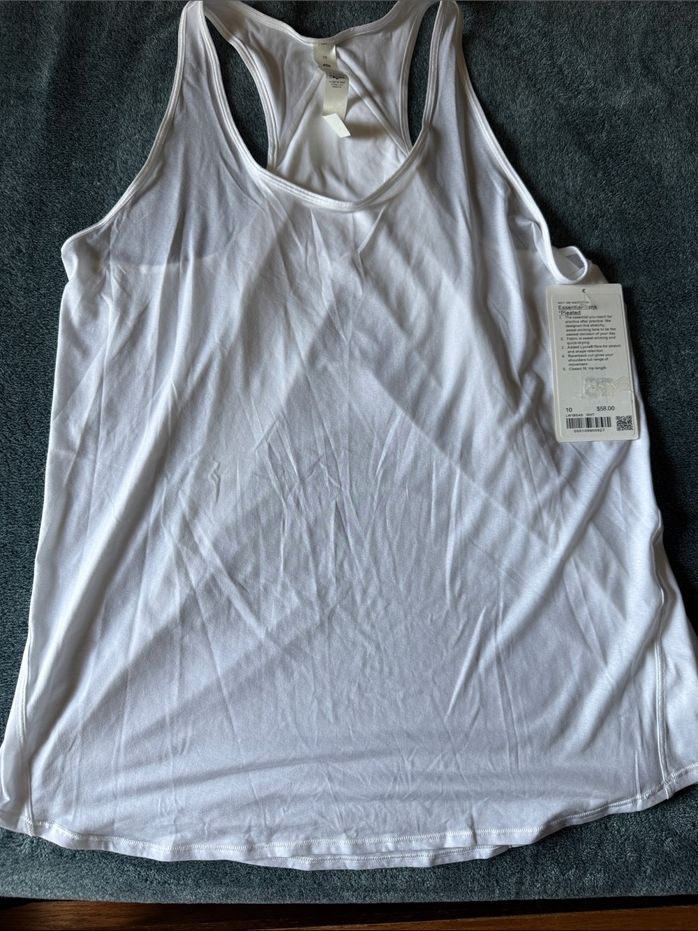 Lululemon Essential Tank- white NWT